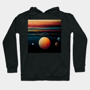 Surfaces of a solar system Hoodie